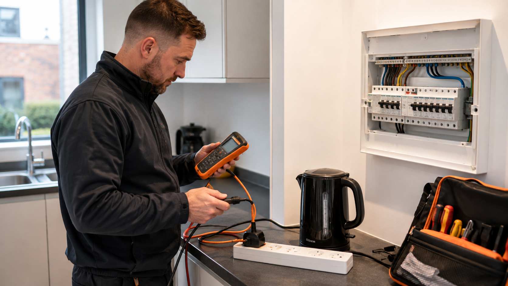 Infographic comparing appliance testing with an Electrical Installation Condition Report